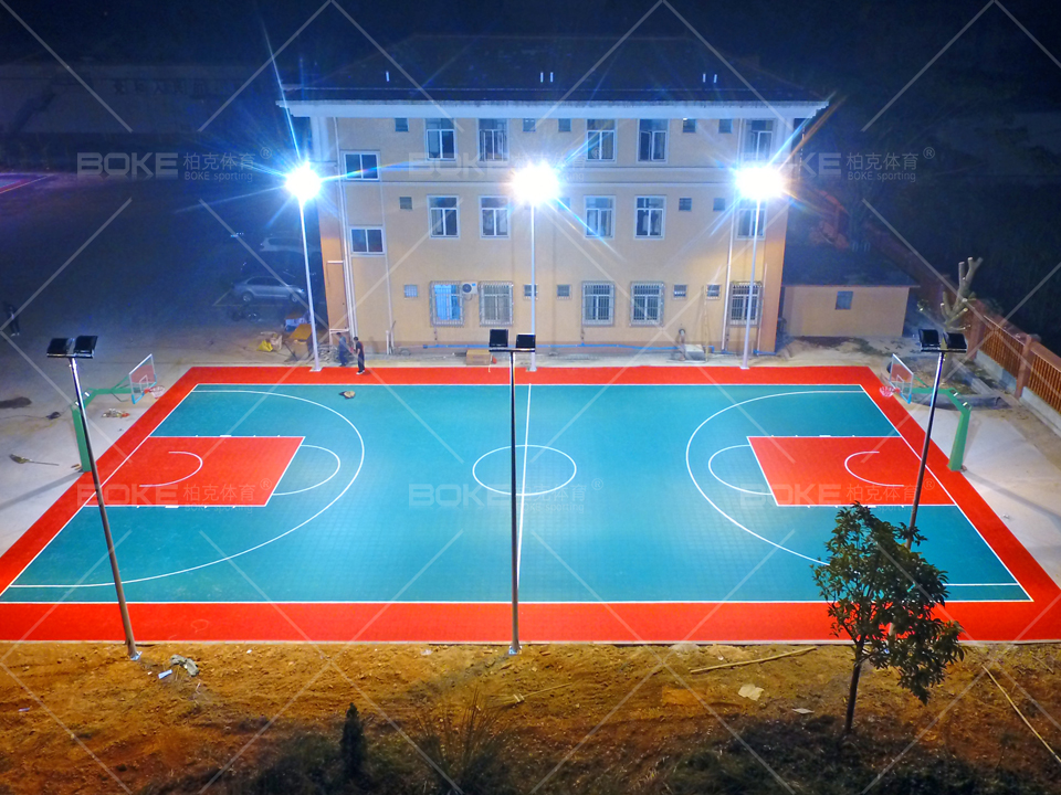 名称：江门市新会区中心粮食储备库篮球场灯光案例